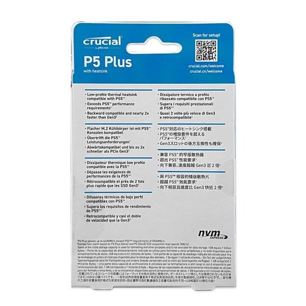 Micron 美光 Crucial P5 Plus 2TB (原廠散熱片) SSD 固態硬碟 CT2000P5PSSD8-細節圖3