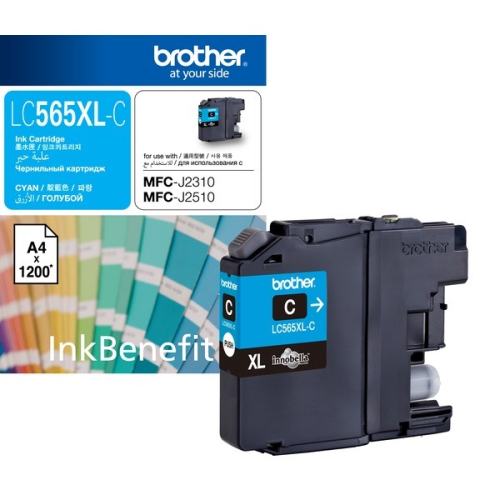 Brother LC565XL-C 原廠藍色墨水匣 適用:MFC-J2310/MFC-J3520/MFC-J3720