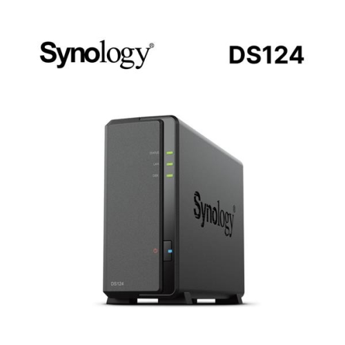 Synology 群暉 DiskStation DS124 1Bay 網路儲存伺服器(NAS)