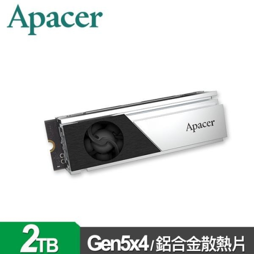 Apacer宇瞻AS2280F4 2TB(散熱片)M.2 PCIe5.0 SSD固態硬碟 AP2TBAS2280F4-1