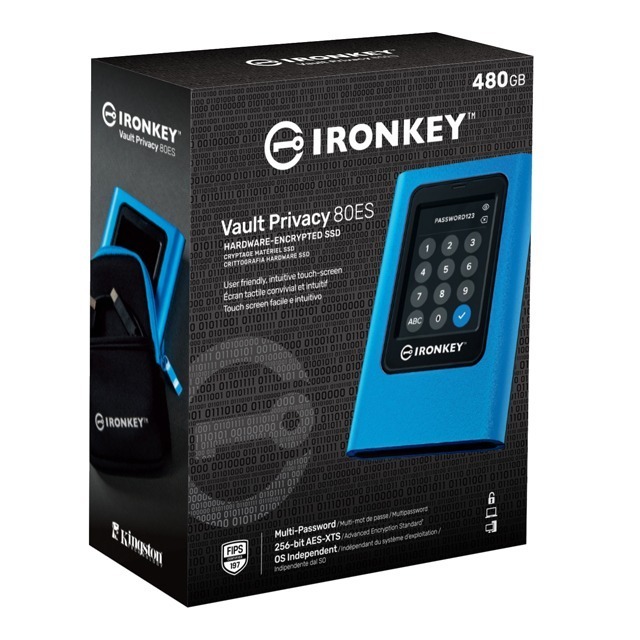 金士頓 IronKey Vault Privacy 80 硬體加密型 480G 外接固態硬碟 IKVP80ES/480G-細節圖3