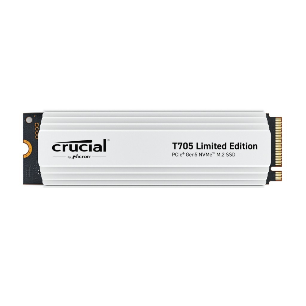 美光 Crucial T705 2TB Gen5 SSD 固態硬碟(白色散熱片限量款) CT2000T705SSD5A-細節圖2