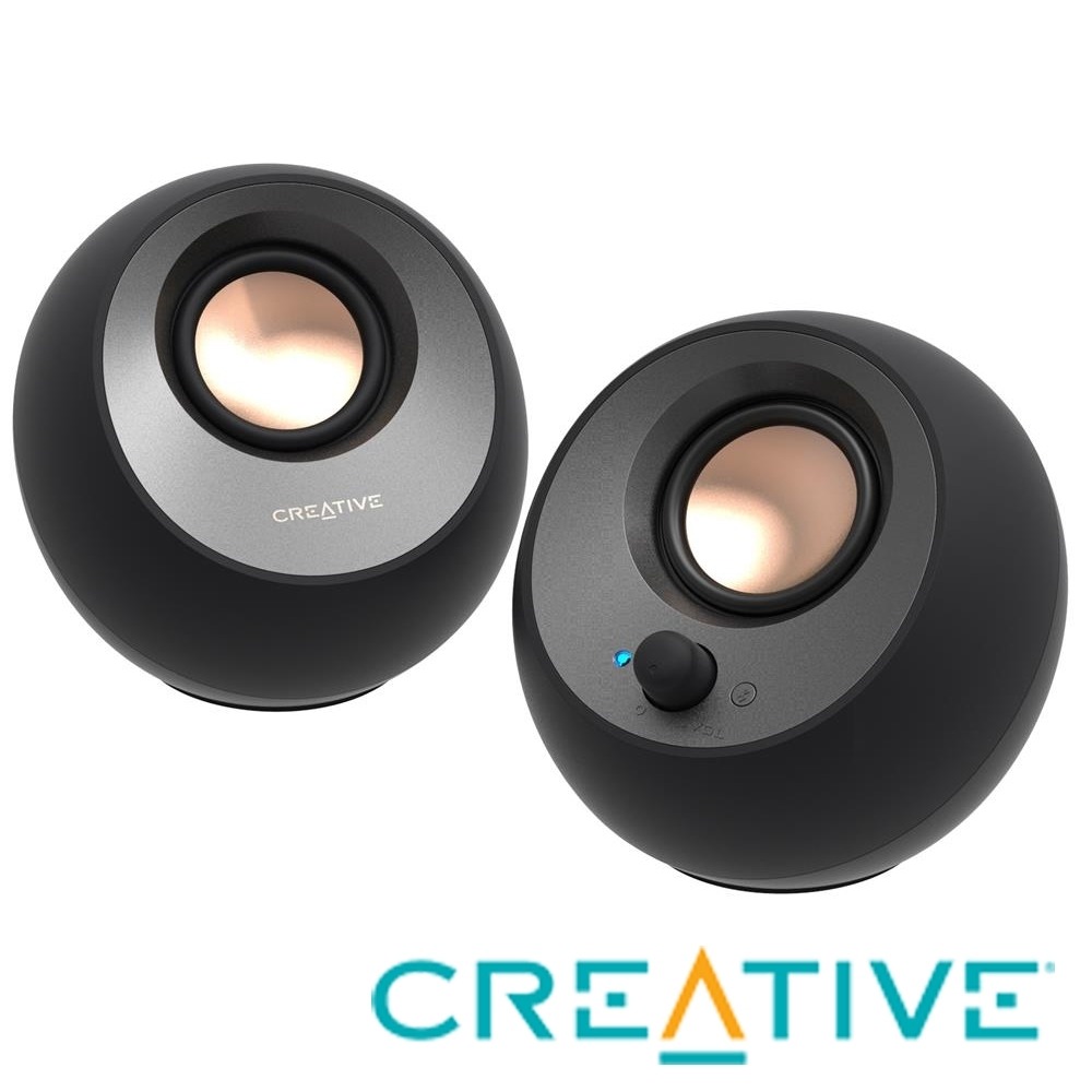 Creative Pebble V3 藍牙 5.0 USB-C 桌上型喇叭(黑) 51MF1700AA000-細節圖3