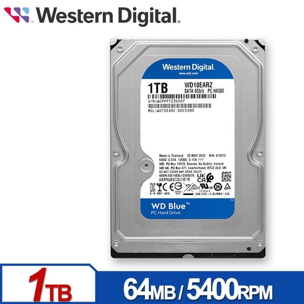 WD 藍標 1TB 3.5吋 硬碟 WD10EARZ-細節圖2