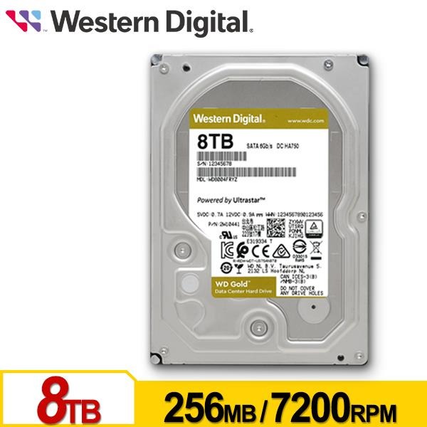 WD 金標 8TB 3.5吋 SATA 企業級硬碟 WD8005FRYZ-細節圖2