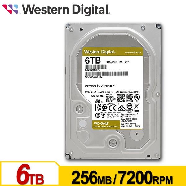 WD 金標 6TB 3.5吋 SATA 企業級硬碟 WD6004FRYZ-細節圖2