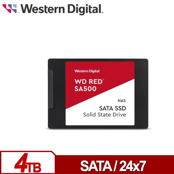 WD 紅標 SA500 4TB 2.5吋 SATA NAS專用 SSD 固態硬碟 WDS400T2R0A-細節圖2