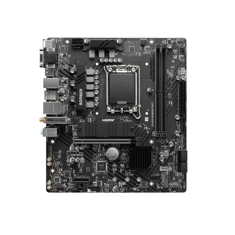 微星 MSI B760M BOMBER WIFI INTEL主機板-細節圖2