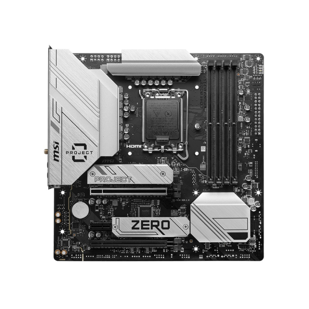 微星 MSI B760M PROJECT ZERO (背插版-DDR5) INTEL 主機板-細節圖2