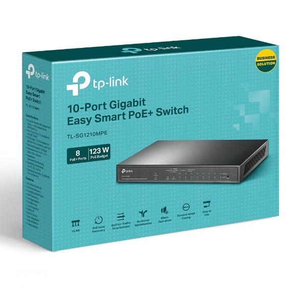 TP-LINK 10埠 Gigabit 簡易智慧型交換器 (含8埠PoE+) TL-SG1210MPE(UN)-細節圖4