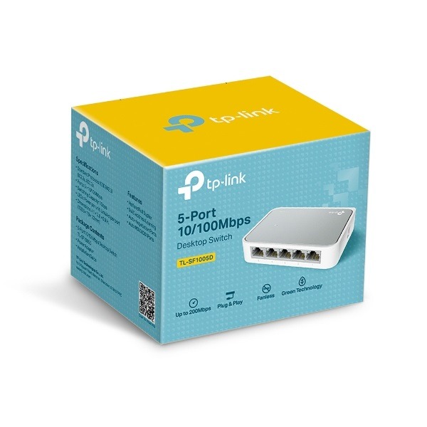 TP-LINK 5埠 10/100Mbps 桌上型交換器 TL-SF1005D(UN)-細節圖3