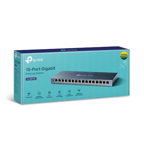 TP-LINK 16埠 Gigabit桌上型交換器 TL-SG116(UN)-細節圖4