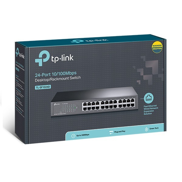 TP-LINK 24埠 10/100Mbps 桌上/機架式交換器 TL-SF1024D(UN)-細節圖4