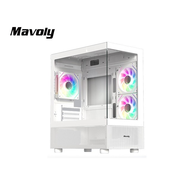 Mavoly 松聖 4070 M-ATX 電腦機殼(白)-細節圖2