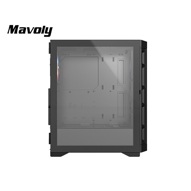 松聖 Mavoly LIME 0820 (黑)玻璃側掀 ATX機殼-細節圖3