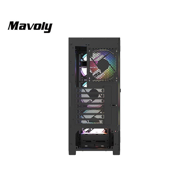 松聖 Mavoly LIME 0820 (黑)玻璃側掀 ATX機殼-細節圖4