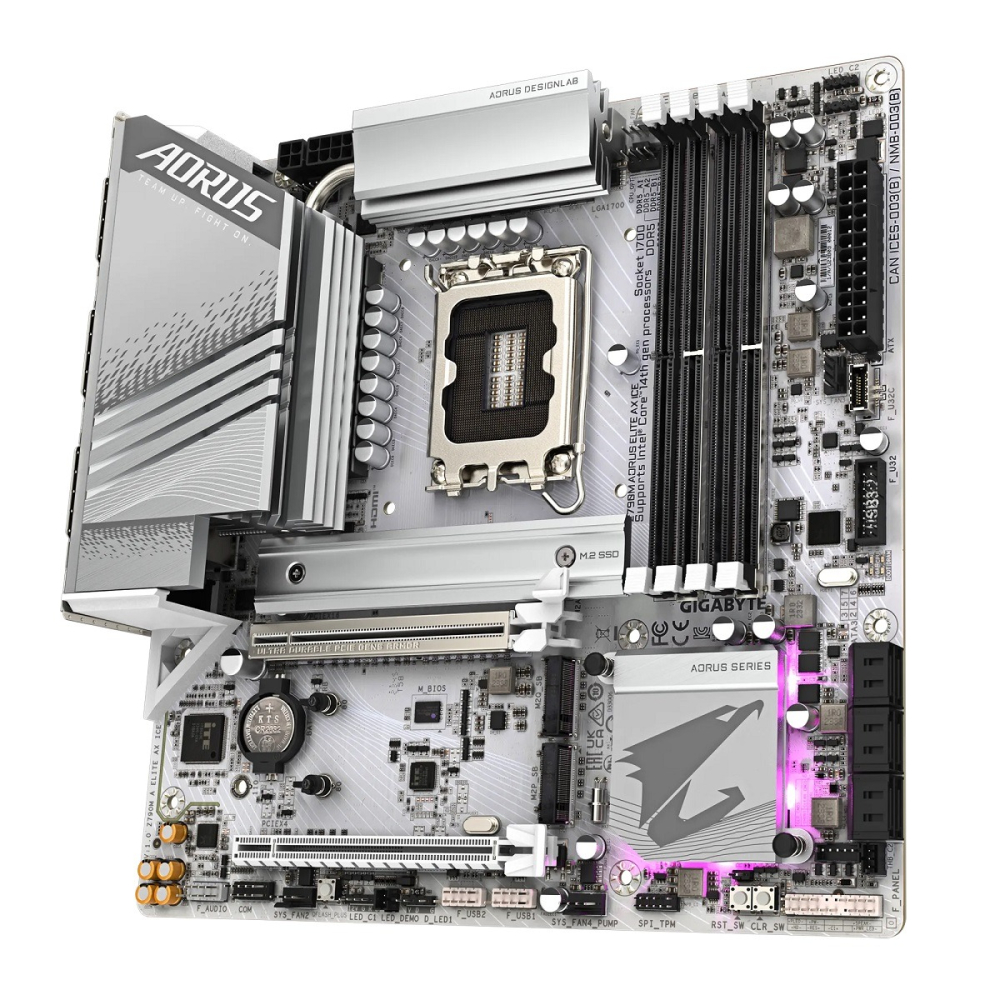 技嘉 GIGABYTE Z790M AORUS ELITE AX ICE Intel主機板-細節圖3