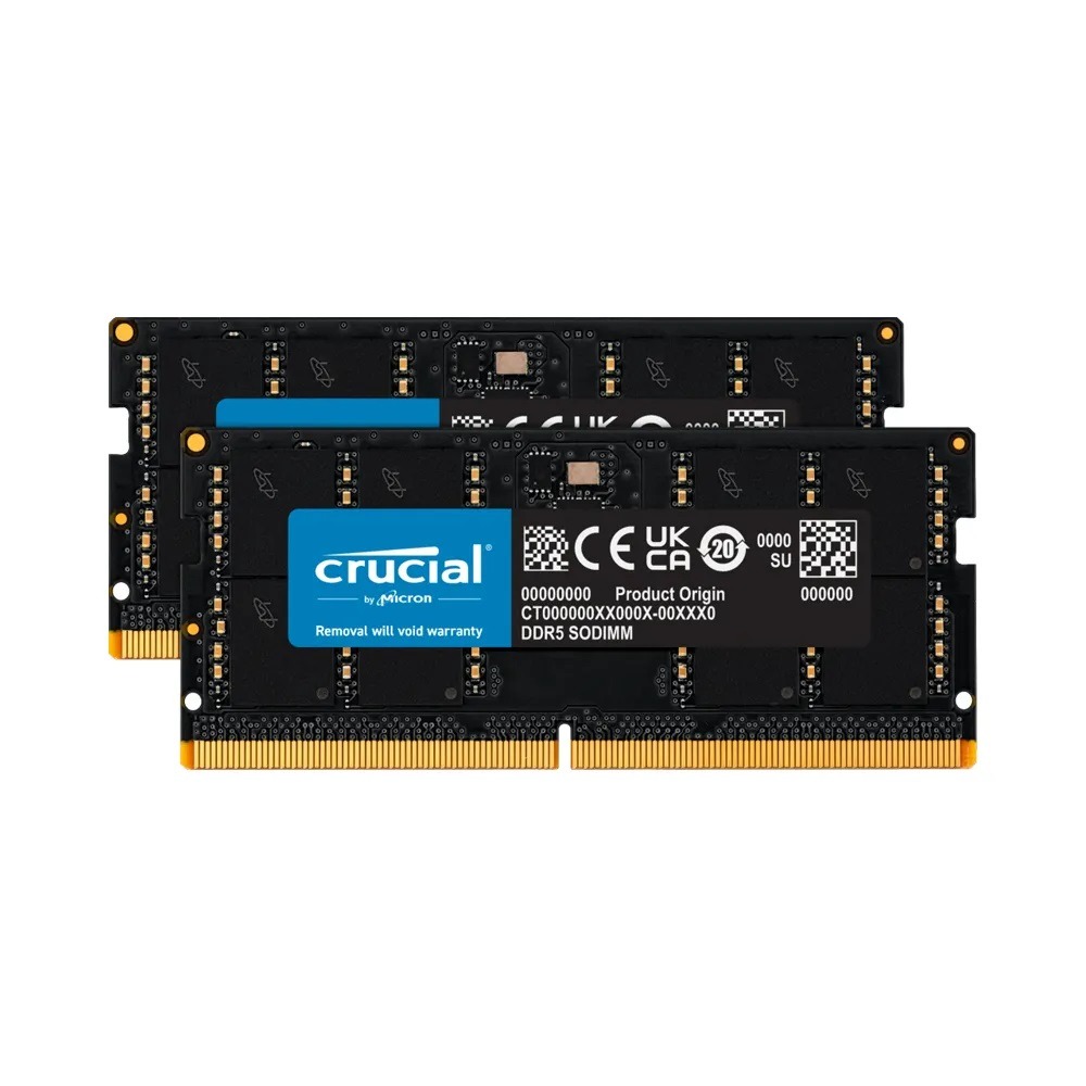 美光 Crucial NB-DDR5 5600 96G(48Gx2)雙通筆記型記憶體 CT2K48G56C46S5-細節圖2