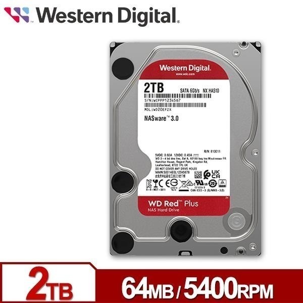WD 紅標 Plus 2TB 3.5吋 NAS硬碟 WD20EFPX-細節圖2