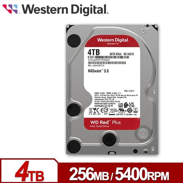 WD 紅標 Plus 4TB 3.5吋 NAS硬碟 WD40EFPX-細節圖2