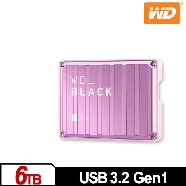 WD 黑標 P10 Game Drive 6TB(粉紅特仕版) 2.5吋行動硬碟 WDBZ7D0060BPK-WESN-細節圖2