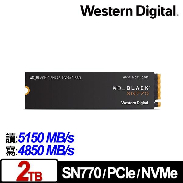 WD 黑標 SN770 1TB NVMe M.2 PCIe SSD WDS100T3X0E-細節圖3