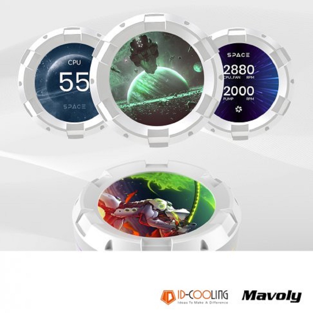 松聖 MAVOLY ID-COOLING SL360 WHITE 一體式水冷散熱器(白)-細節圖4