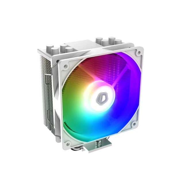 松聖 MAVOLY ID-COOLING SE-214-XT ARGB WHITE 四導管散熱器(白)-細節圖2