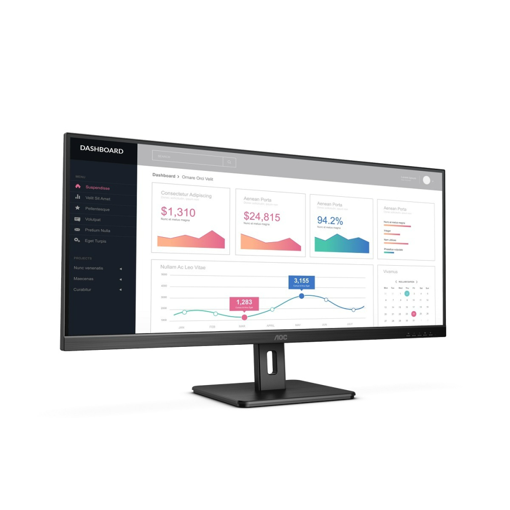 AOC 艾德蒙 34吋 4K 21比9 窄邊框顯示器 U34E2M-細節圖3