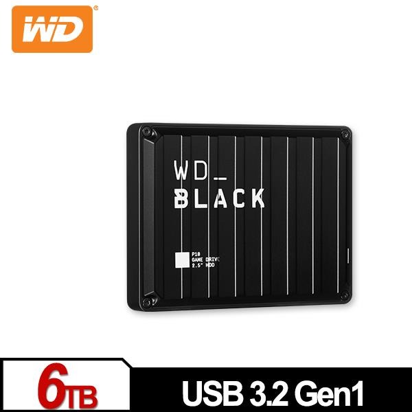 WD 黑標 P10 Game Drive 6TB 2.5吋電競行動硬碟 WDBZ7D0060BBK-WESN-細節圖3