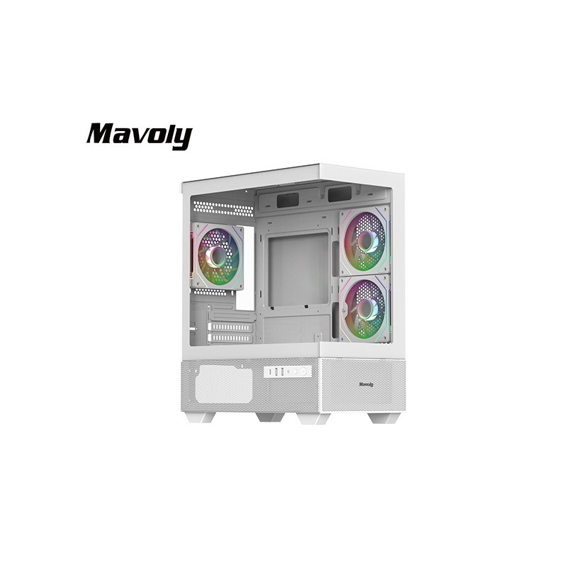 Mavoly 松聖 4070+ 電腦機殼(白色)-細節圖2