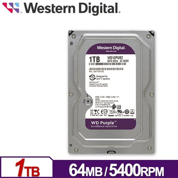 WD 紫標 1TB 3.5吋 SATA 監控系統硬碟 WD11PURZ-細節圖2