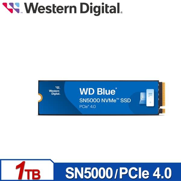 WD 藍標 SN5000 1TB M.2 PCIe 4.0 NVMe SSD 固態硬碟 WDS100T4B0E-細節圖2