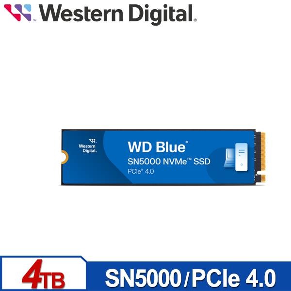 WD 藍標 SN5000 4TB M.2 PCIe 4.0 NVMe SSD 固態硬碟 WDS400T4B0E-細節圖2