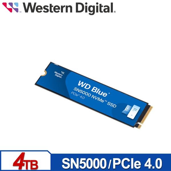 WD 藍標 SN5000 4TB M.2 PCIe 4.0 NVMe SSD 固態硬碟 WDS400T4B0E-細節圖3