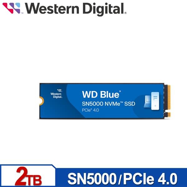 WD 藍標 SN5000 2TB M.2 PCIe 4.0 NVMe SSD 固態硬碟 WDS200T4B0E-細節圖2