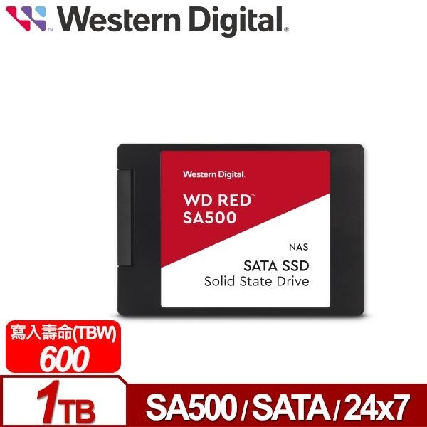 WD 紅標 SA500 1TB 2.5吋 SATA NAS專用 SSD 固態硬碟 WDS100T1R0A-細節圖2