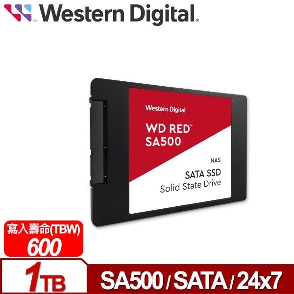 WD 紅標 SA500 1TB 2.5吋 SATA NAS專用 SSD 固態硬碟 WDS100T1R0A-細節圖3