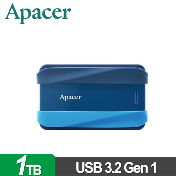 Apacer 宇瞻 AC533 1TB(活力藍) 2.5吋防護型行動硬碟 AP1TBAC533U-2-細節圖3