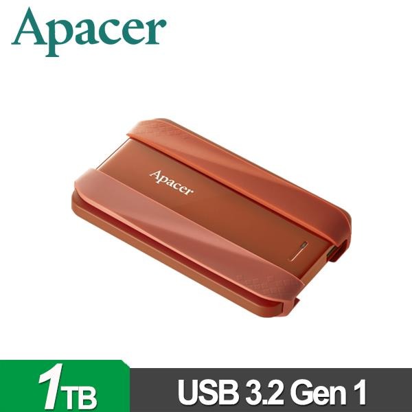 Apacer 宇瞻 AC533 1TB(焦糖橘) 2.5吋防護型行動硬碟 AP1TBAC533R-2-細節圖2