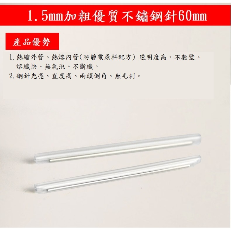 光纖熱縮套管60mm (一包50根)-細節圖2