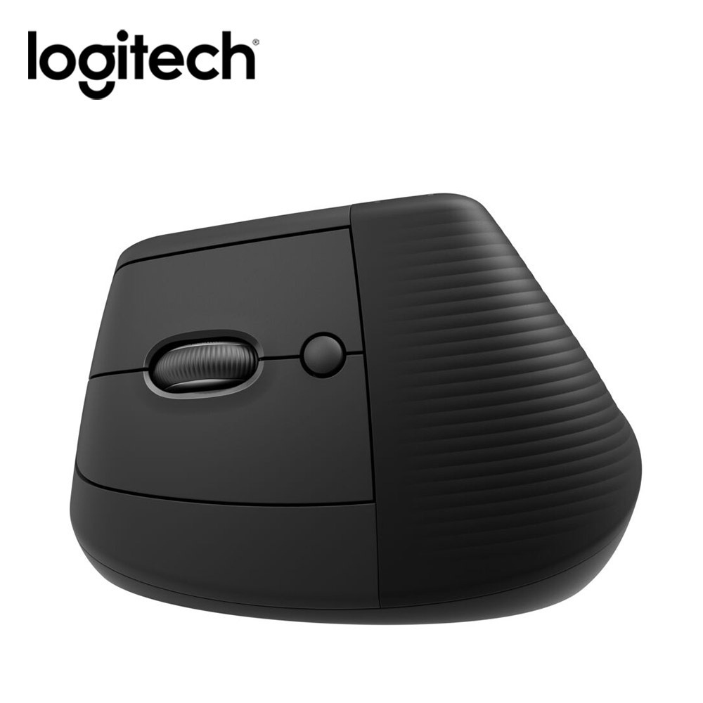 羅技 Logitech LIFT 人體工學垂直無線滑鼠(石墨灰)-細節圖3