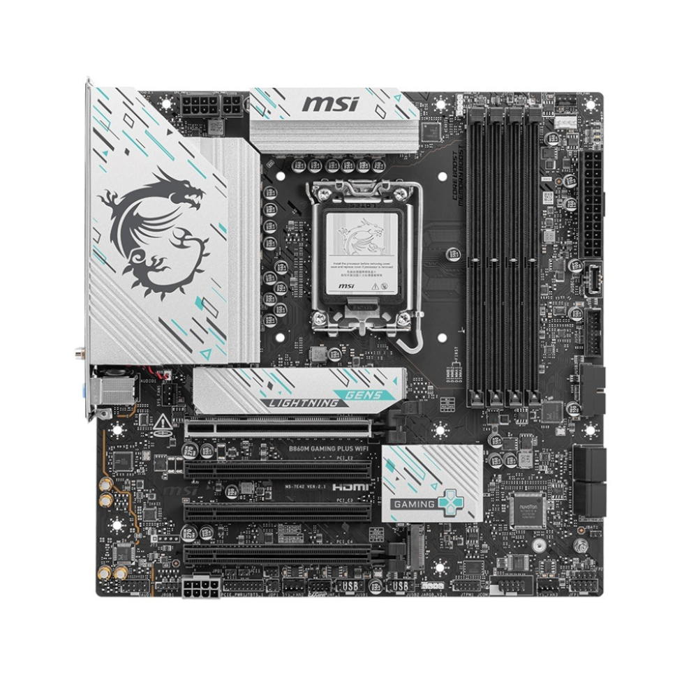 微星 MSI B860M GAMING PLUS WIFI INTEL 主機板-細節圖2