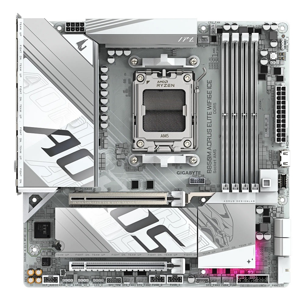 技嘉 GIGABYTE B850M AORUS ELITE WIFI6E ICE AMD主機板-細節圖2