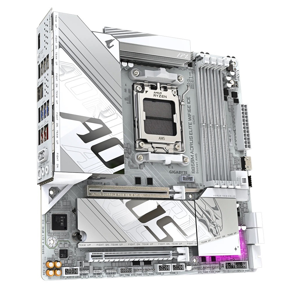 技嘉 GIGABYTE B850M AORUS ELITE WIFI6E ICE AMD主機板-細節圖3