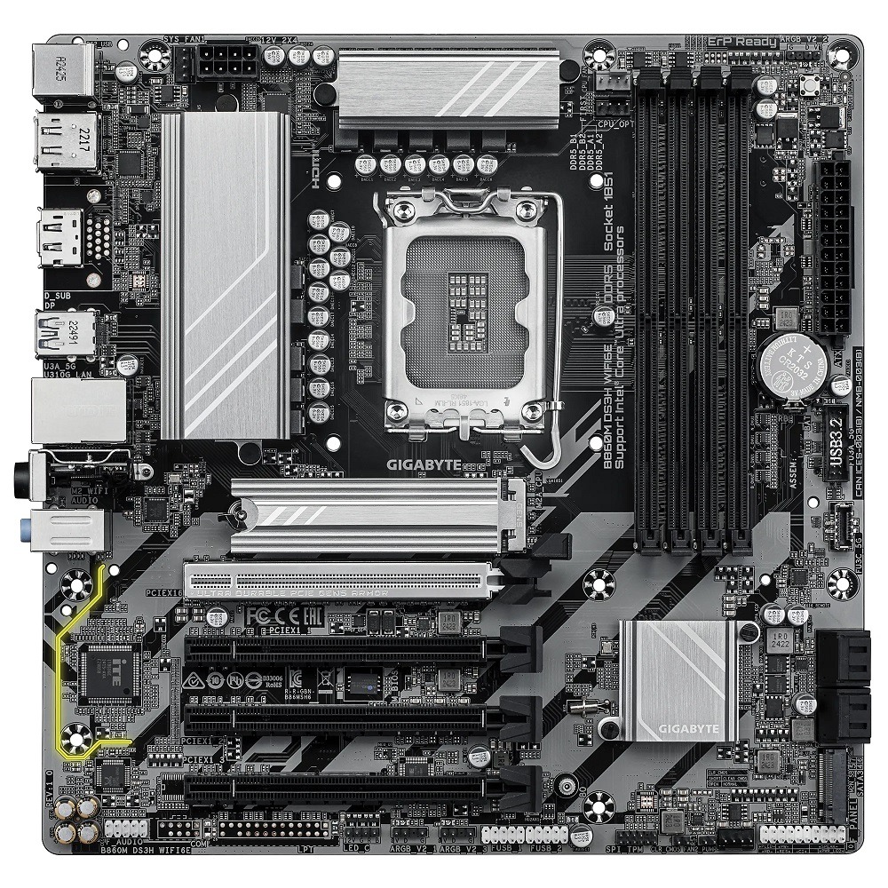 技嘉 GIGABYTE B860M DS3H WIFI6E Intel 主機板-細節圖2