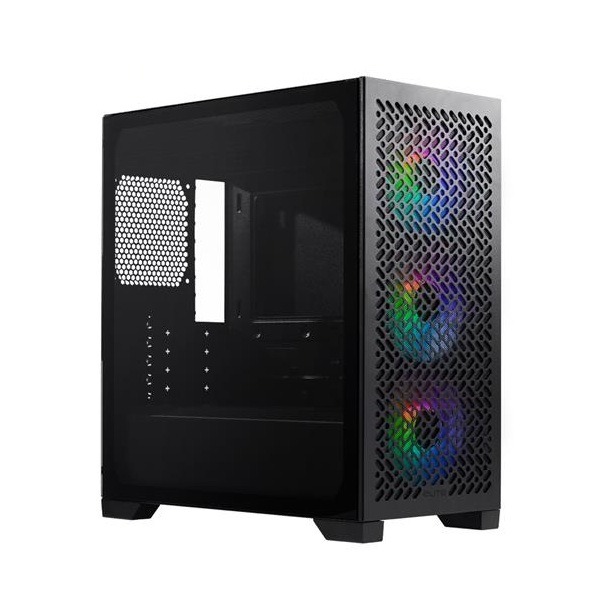 酷碼 Cooler Master Elite 302 電腦機殼(黑色／強化玻璃側板／內含 12cm ARGB 風扇x4)-細節圖2