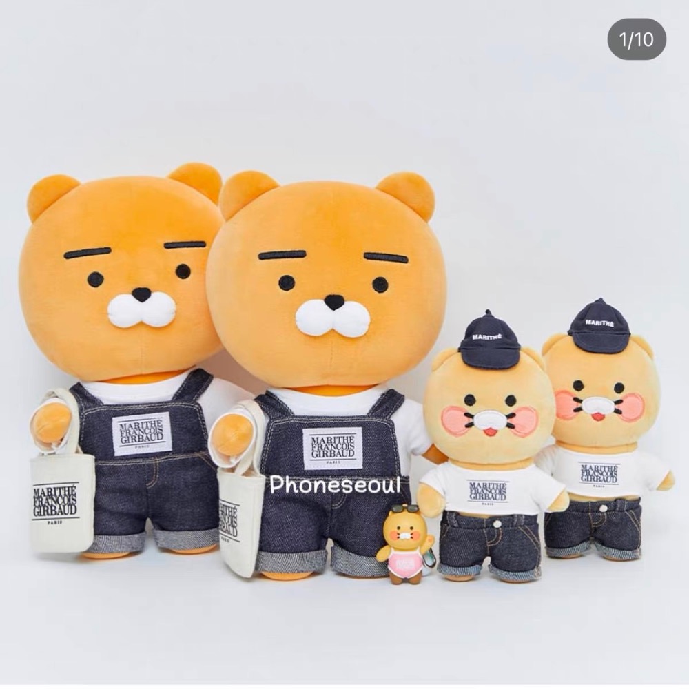 韓國連線款 kakao friends x MFG 聯名款 萊恩 春植 娃娃 玩偶 吊飾 鑰匙圈 掛飾-細節圖7