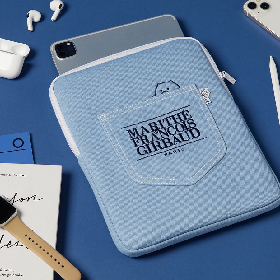 韓國連線款 kakao friends x MFG 聯名款 萊恩 春植 平板包 手拿包 收納包 電腦包-細節圖2