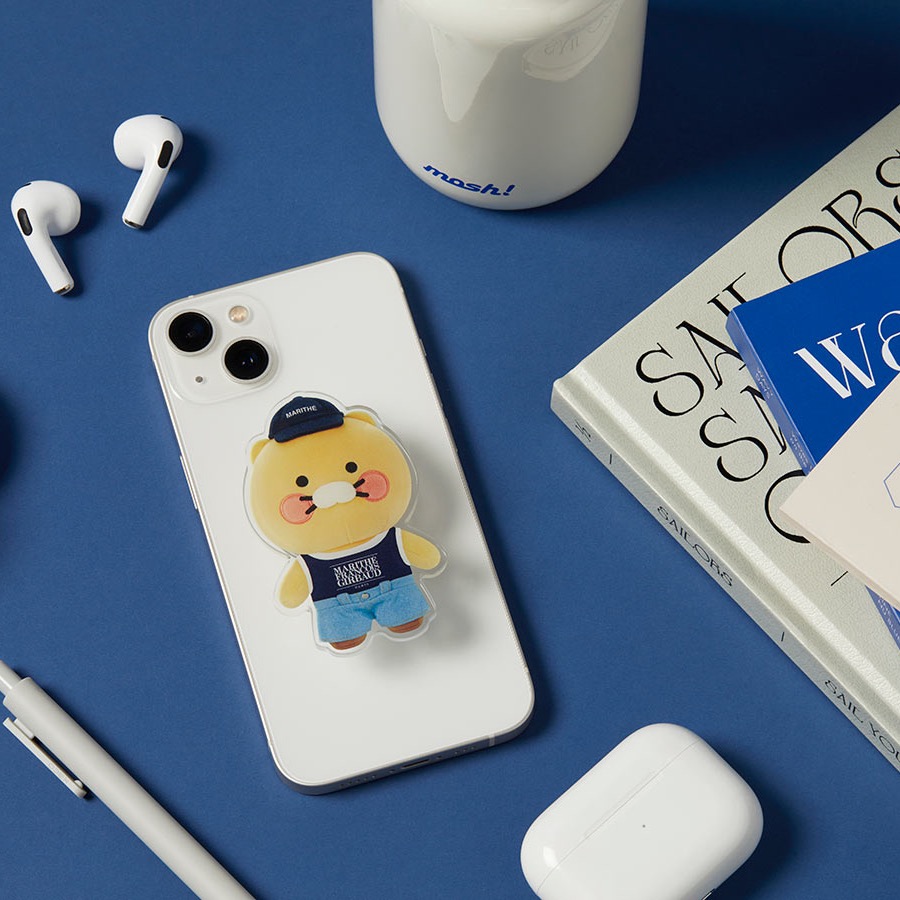 韓國連線款 kakao friends x MFG 聯名款 萊恩 春植 娃娃 玩偶 手機支架 支架-細節圖3